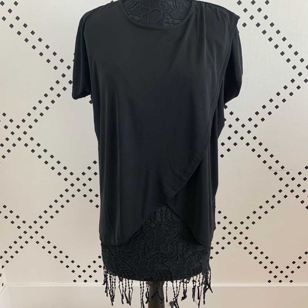 Black Overlay Shirt